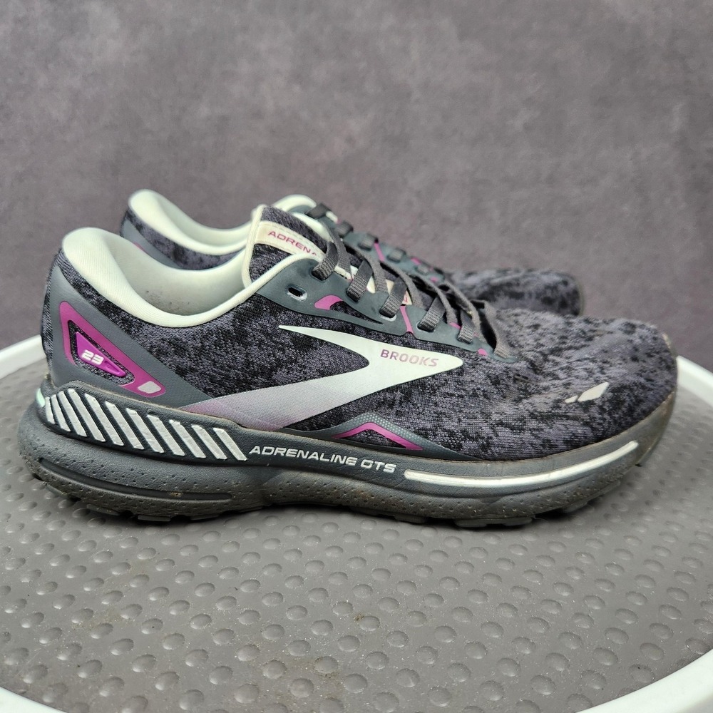 Brooks Adrenaline GTS 23 Shoes Womens Size 10 Gray Running Sneakers 1203811B072 - Picture 7 of 15